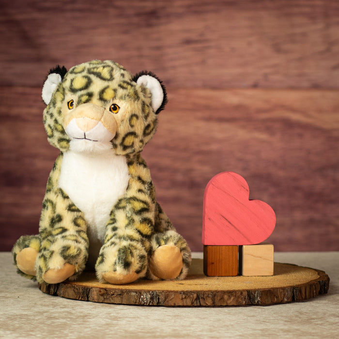 10" Sitting Spotted Leopard
