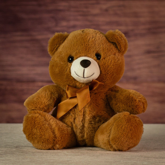 9" Sitting Cream & Cocoa Bears