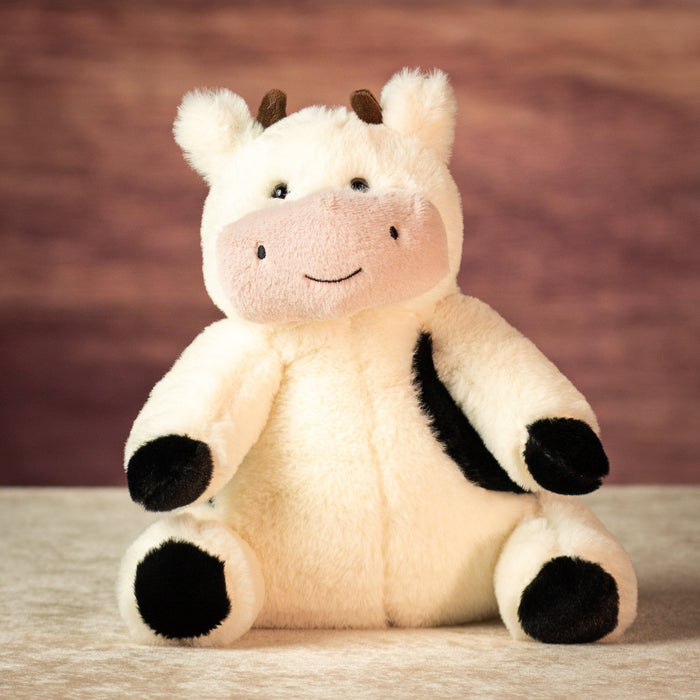 9.5" Sitting Meadow Patch Cow