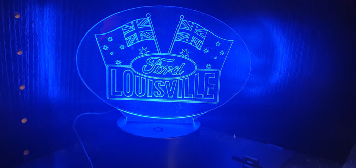 Acrylic 'edge lit' FORD LOUISVILLE