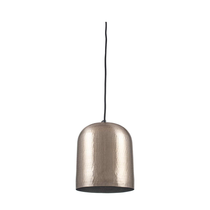 Ruma Silver Hammered Dome Pendant | Home Lighting | Rūma