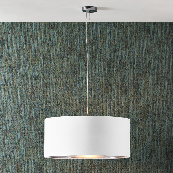 Ailyn 55cm Ivory Poly Cotton Pendant Shade