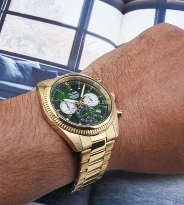 Alba Golden Case Choronograph Men's Watch, AT3K12X1