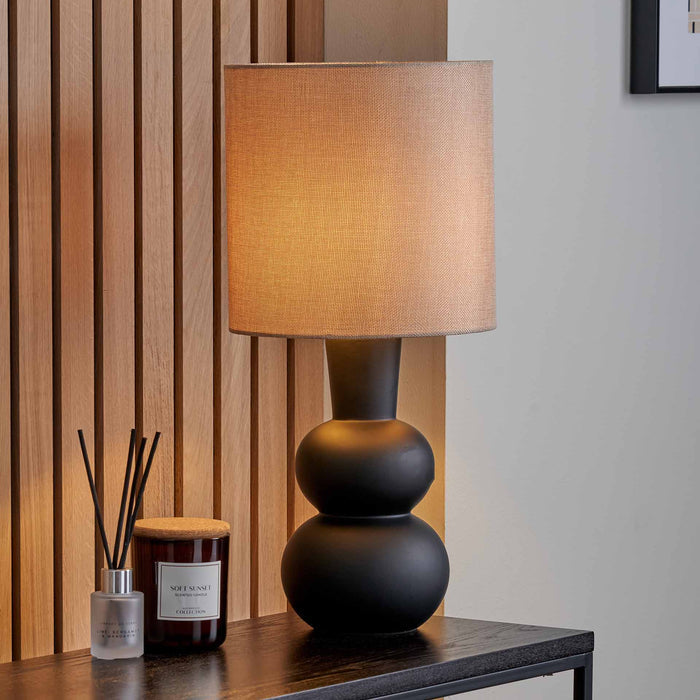 Alyza Black Ceramic Table Lamp