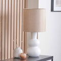 Alyza White Ceramic Table Lamp