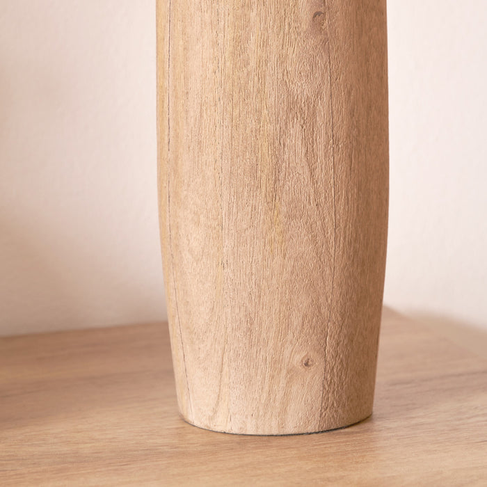 Anaya Natural Tapered Wood Table Lamp Base