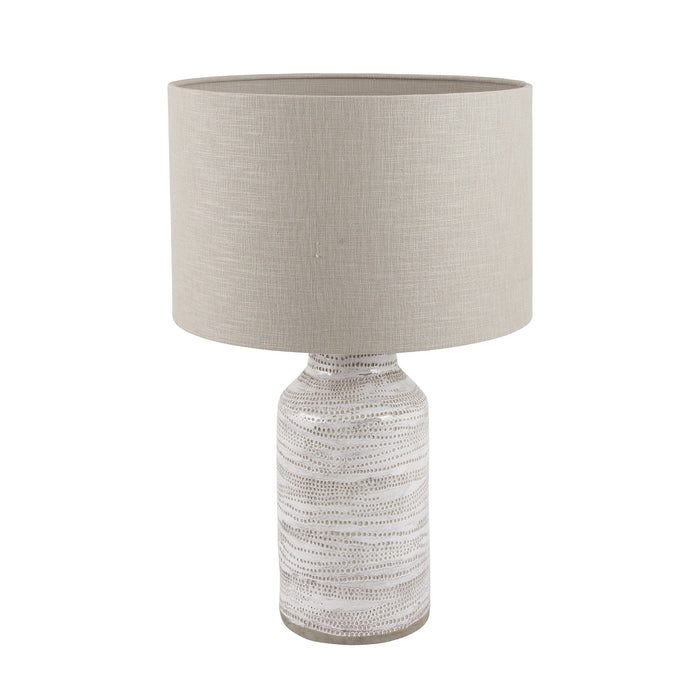 Ruma White Stoneware Table Lamp | Lighting | Rūma