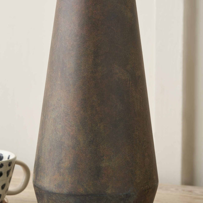 Arden Verdi Gris Metal Conical Table Lamp Base