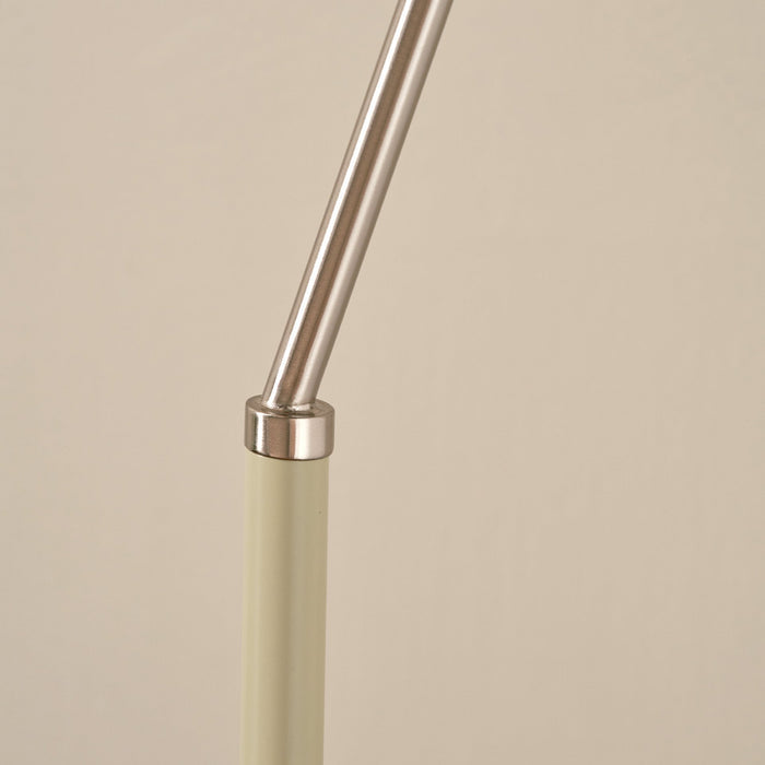 Augustine Sage and Brushed Silver Task Floor Lamp