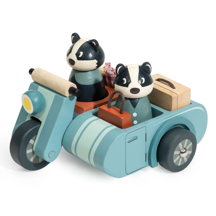 Badger Picnic Motorbike Ride Merrywood Tales