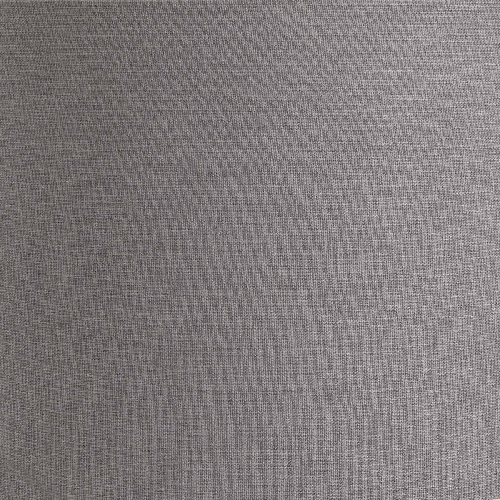 Basilan Steel Grey Self Lined Linen Drum Shade