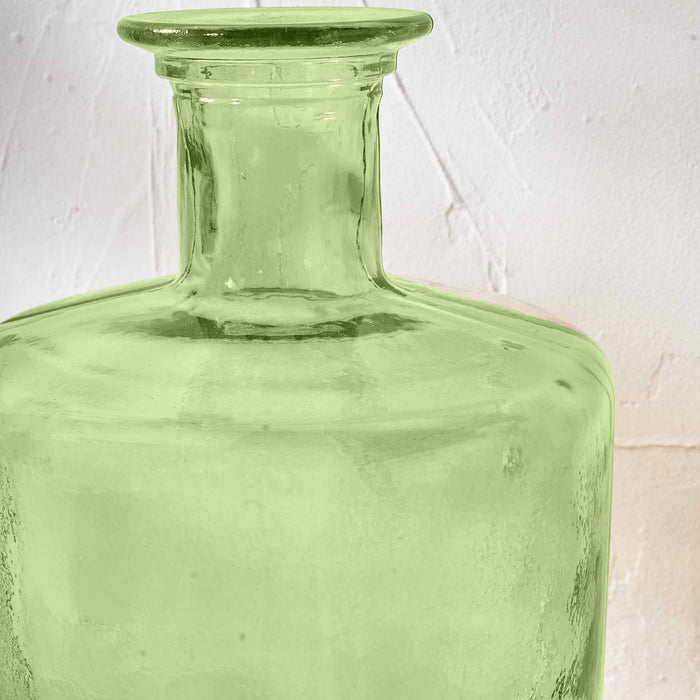 Benia Forest Green Recycled Glass Bottle Vase