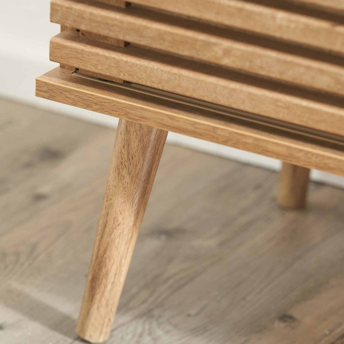 Bergen Natural Eucalyptus Wood Shelf Unit