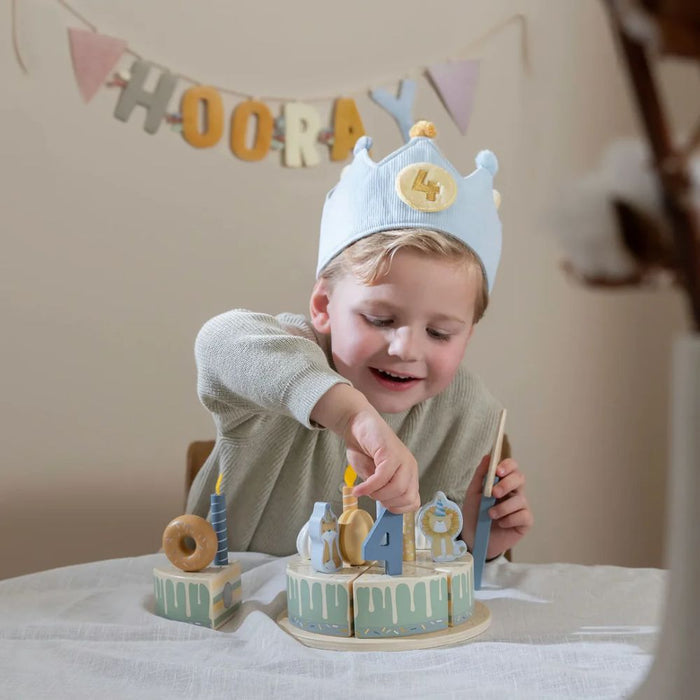 Birthday Crown With Numbers Blue