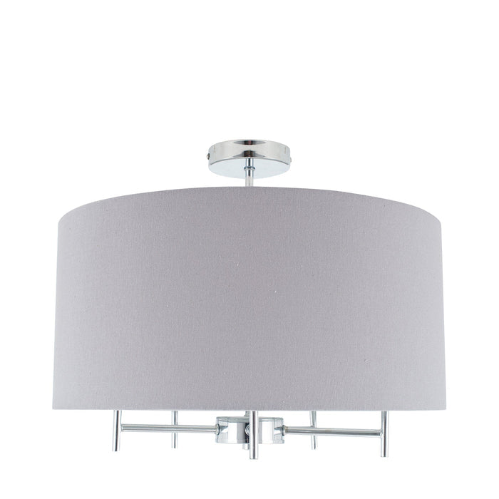 Ruma 5 Light Shaded Silver Pendant | Lighting | Rūma
