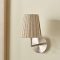 Callie Natural Jute and Olive Stitched Ribbon Lampshade