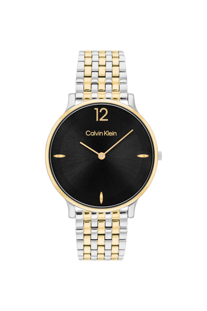 Calvin Klein Quartz Black Dial Analog Stainless Steel Women's Watch, 25100171