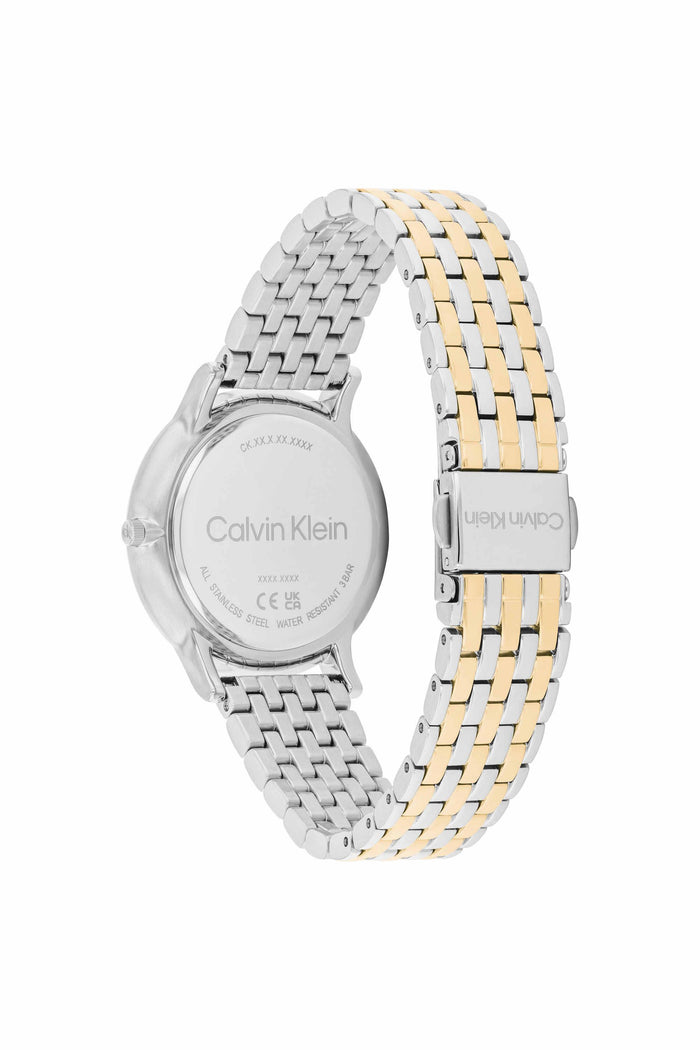 Calvin Klein Quartz Black Dial Analog Stainless Steel Women's Watch, 25100171