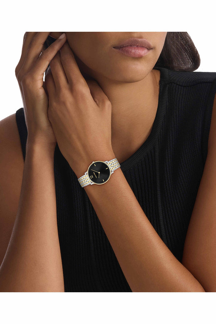 Calvin Klein Quartz Black Dial Analog Stainless Steel Women's Watch, 25100171