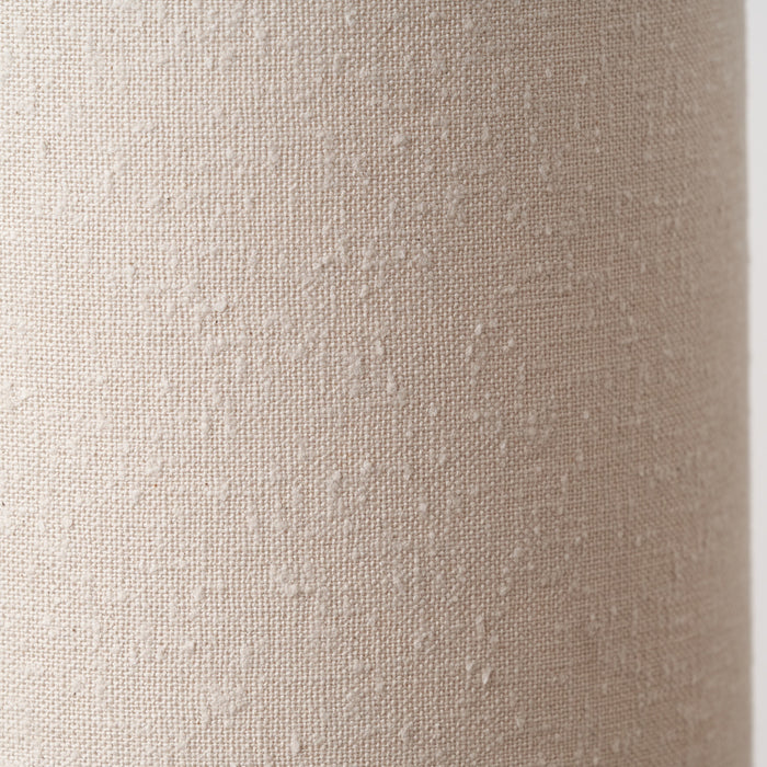 Carissa White Slubby Handloom Fabric Floor Lamp
