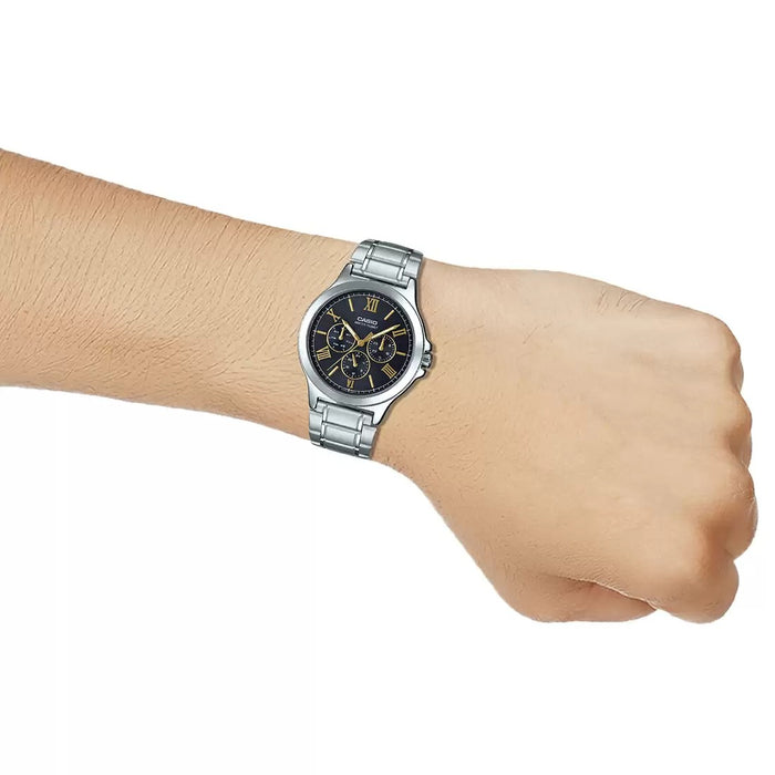 Casio Enticer Silver Multi-Dial Stainless Steel Band, MTP-V300D-1A2UDF-A1683