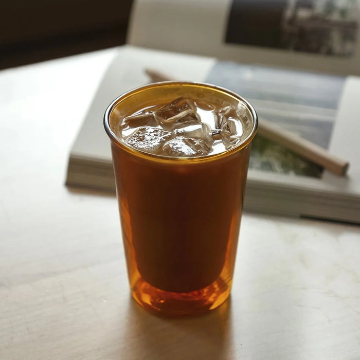 CAST AMBER double wall glass 290ml