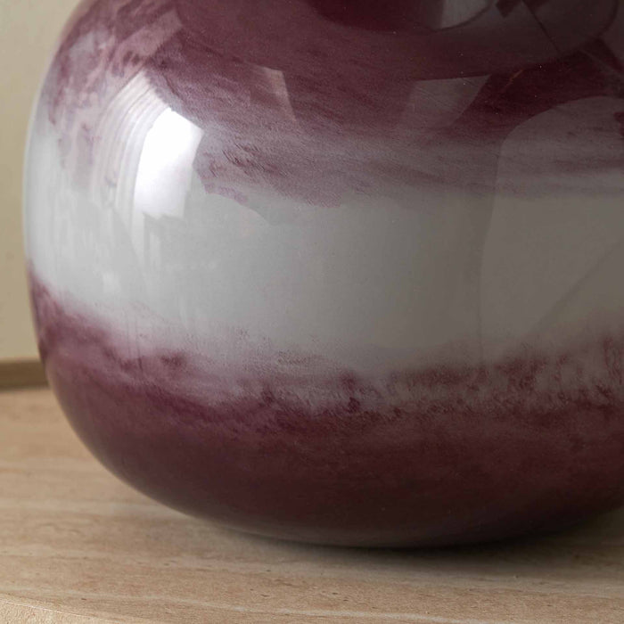 Celeste Deep Plum Ombre Glass Table Lamp Base