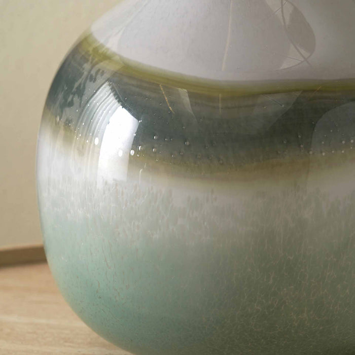 Celeste Sage Ombre Glass Table Lamp Base