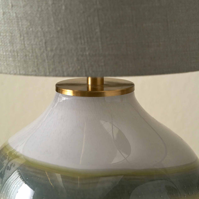 Celeste Sage Ombre Glass Table Lamp Base