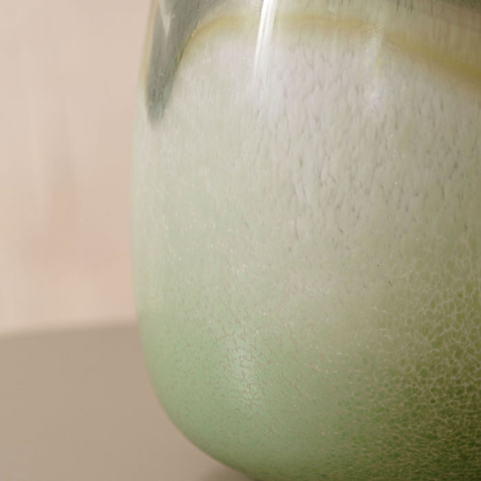 Celeste Sage Ombre Glass Vase