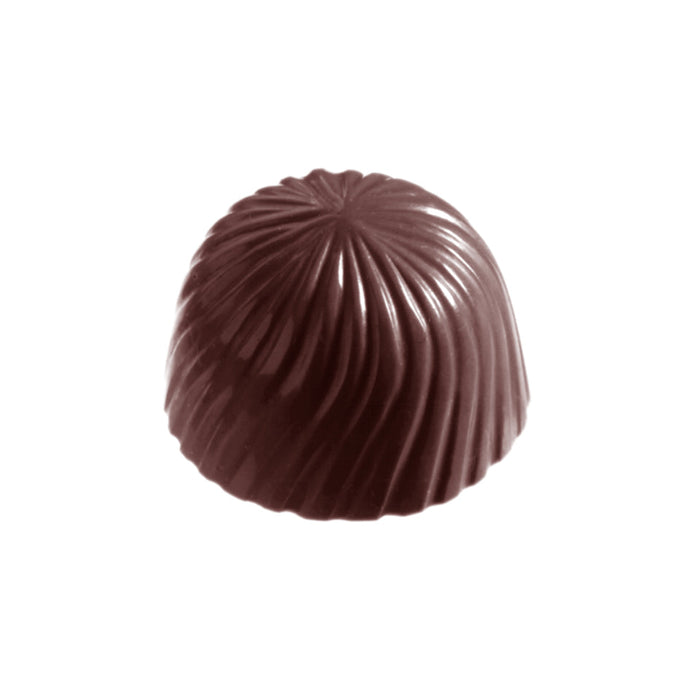 Chocolate World Cap polycarbonate chocolate mold 2230CW with 12 cavities, professional Belgian confectionery mold for bonbons and pralines, clear polycarbonate cap chocolate mould 2230CW