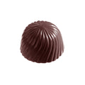 Chocolate World Cap polycarbonate chocolate mold 2230CW with 12 cavities, professional Belgian confectionery mold for bonbons and pralines, clear polycarbonate cap chocolate mould 2230CW