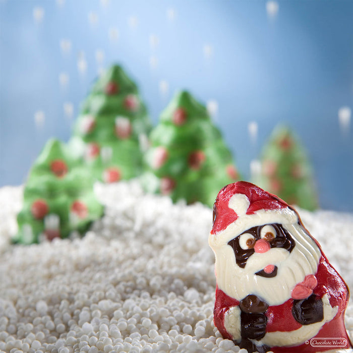 Chocolate World Christmas Tree (Praline) Polycarbonate Chocolate Mold – ~1.18 x 0.87 x 0.59 in, 21 Cavities