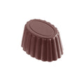 Chocolate World Cup Oval polycarbonate chocolate mold 2131CW with 12 cavities, professional Belgian confectionery mold for bonbons and pralines, clear polycarbonate cup oval chocolate mould 2131CW