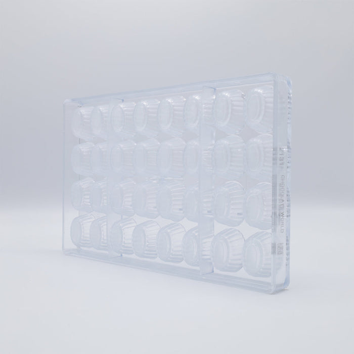 Chocolate World Cup Oval Polycarbonate Chocolate Mold – ~1.77 x 1.38 x 0.79 in, 12 Cavities