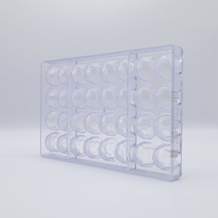 Chocolate World Diamond Polycarbonate Chocolate Mold – ~1.18 x 1.18 x 0.79 in, 21 Cavities