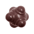 Chocolate World New Atomium polycarbonate chocolate mold 1538CW with 6 cavities, professional Belgian confectionery mold for bonbons and pralines, clear polycarbonate new atomium chocolate mould 1538CW