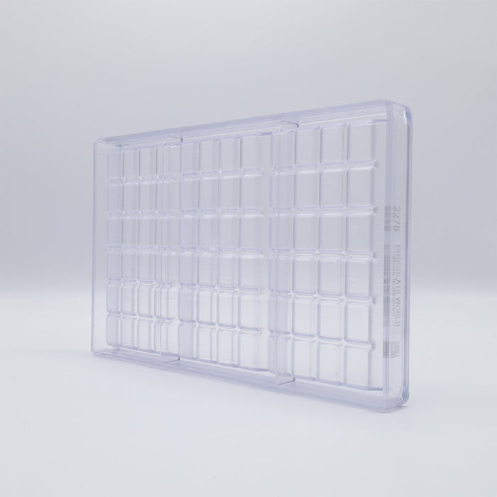 Chocolate World Tablet 240g Polycarbonate Chocolate Mold – ~7.87 x 4.72 x 0.59 in, 2 Cavities