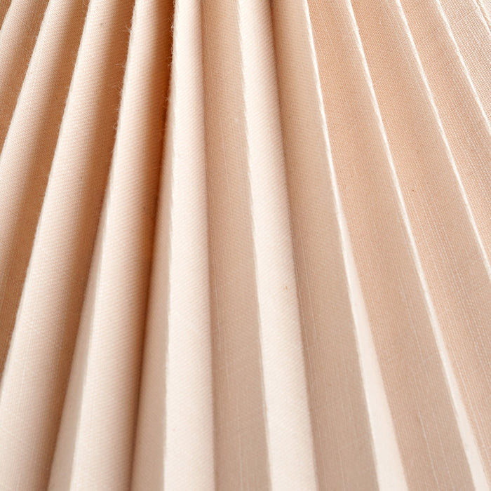 Clarissa Natural Linen Hard Pleat Tapered Shade