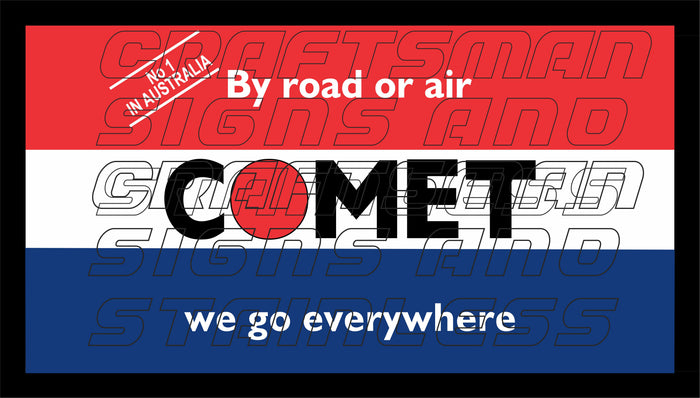 COMET EXPRESS WE GO EVERY WHERE Bar Mat