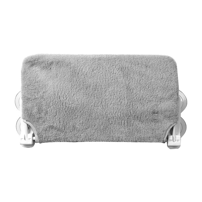 A soft gray fleece hammock with white clips, designed for cats, ideal for windowsills or elevated spaces.