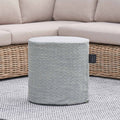 Cosipouf Tall Green Heated Round Pouffe 45x45cm