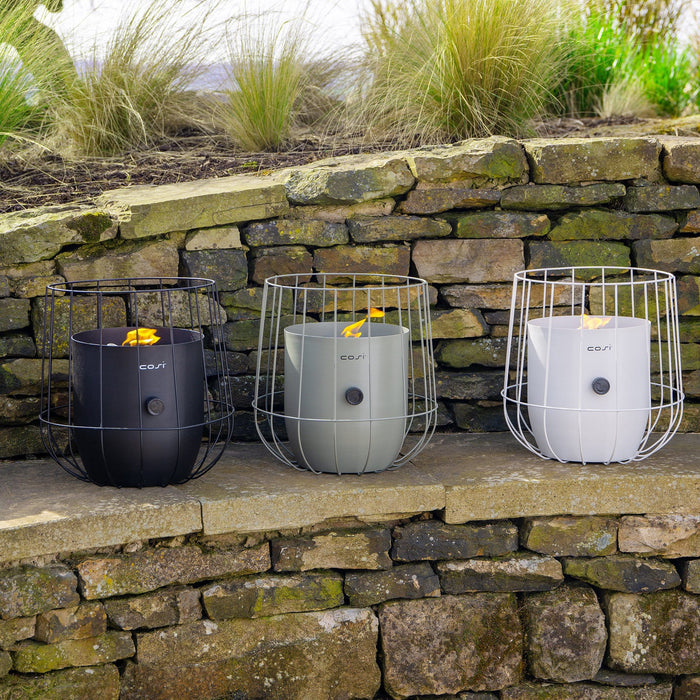 Ruma Cosiscoop White Basket Fire Lantern | Outdoor | Ruma