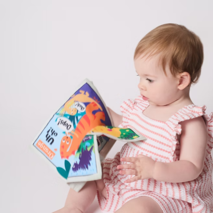 Crinkle Cloth Book - Rainbow Dinosaurs