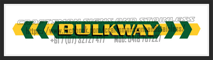 CUBICO BULKWAY Green Logo Bar Mat