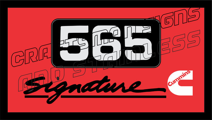 CUMMINS 565 HP_SIGNATURE Badge Bar Mat