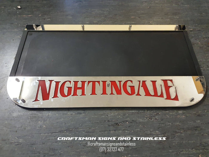 Custom Stainless Steel Mudflap Counterweight NIGHTINGALE