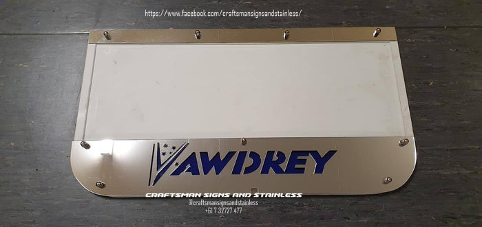 Custom Stainless Steel Mudflap Counterweight VAWDREY