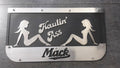 Custom Stainless Steel Mudflap Counterweights MACK w/Mudflap Girls