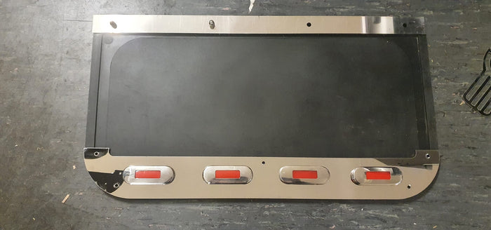 Custom Stainless Steel Mudflap Counterweights WITH LIGHTS